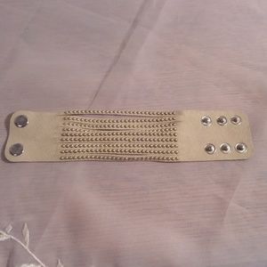 Suade leather bead bracelet